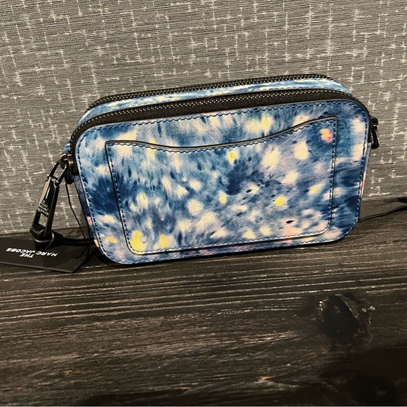 NWT Marc Jacobs Women's Snapshot Watercolor Crossbody Bag Blue Multi - Picture 14 of 15